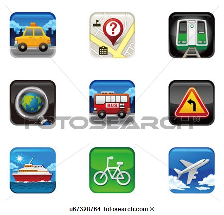 Modes Transportation Clip Art