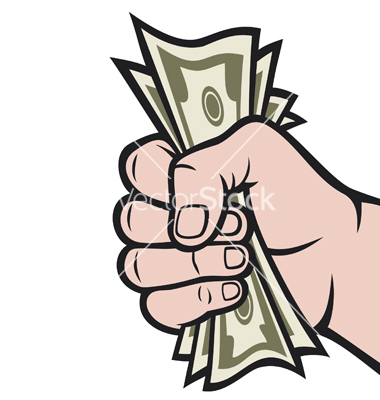 Money Hand Vector