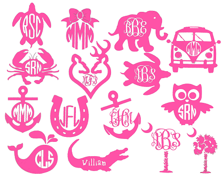 Monogram Vinyl Decal