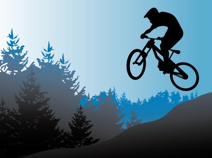 Mountain Bike Vector Art