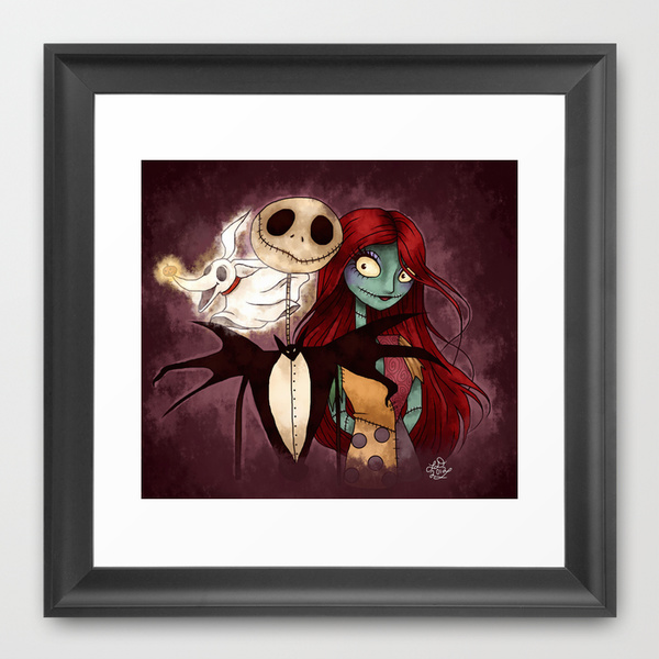 Nightmare Before Christmas Framed Art