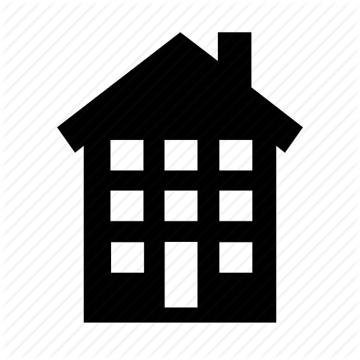 Office Building Icon Black