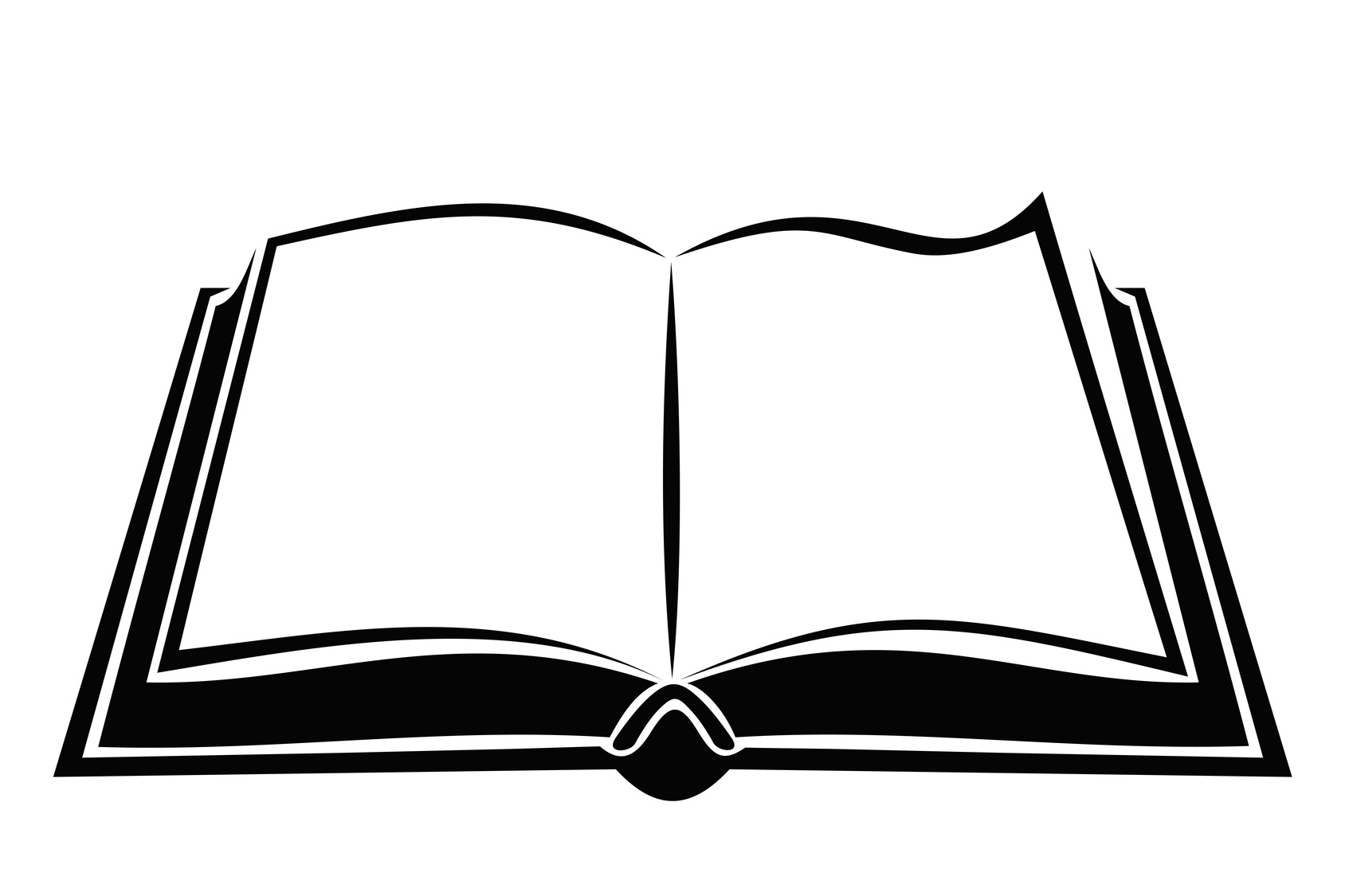 open book silhouette clip art - photo #1