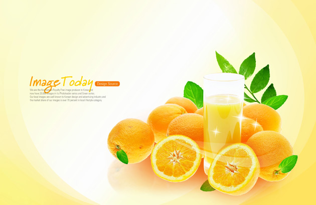 12 Orange Juice PSD Images