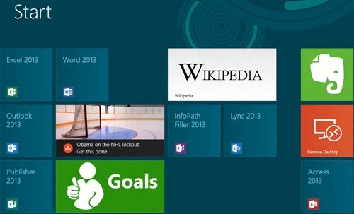 Organize Tiles Windows 8 Start