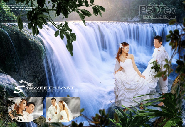 Outdoor Couple's Wedding PSD HD