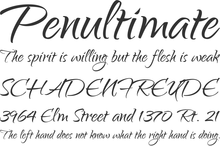 Penultimate Free Cursive Font Penultimate Free Cursive Font