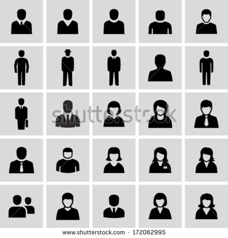 Person Icon Black and White Person Icon Black and White