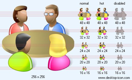 Person Meeting Icon Person Meeting Icon