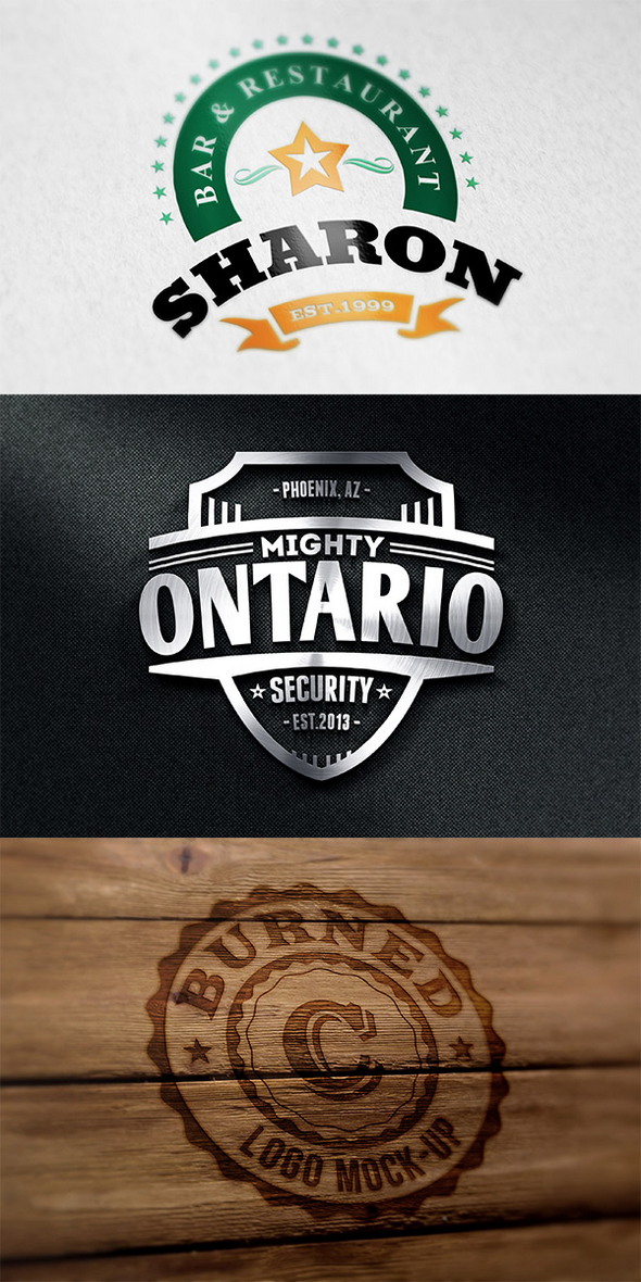 Photorealistic Logo Mockups