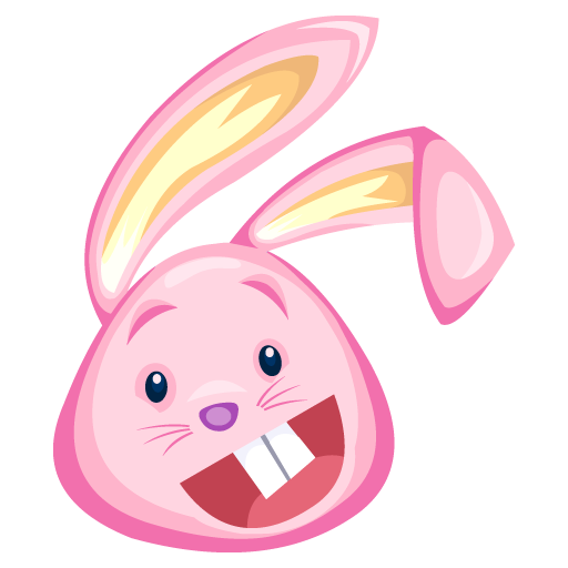 Pink Cartoon Bunny Rabbit