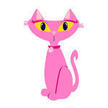 Pink Cat Cartoon