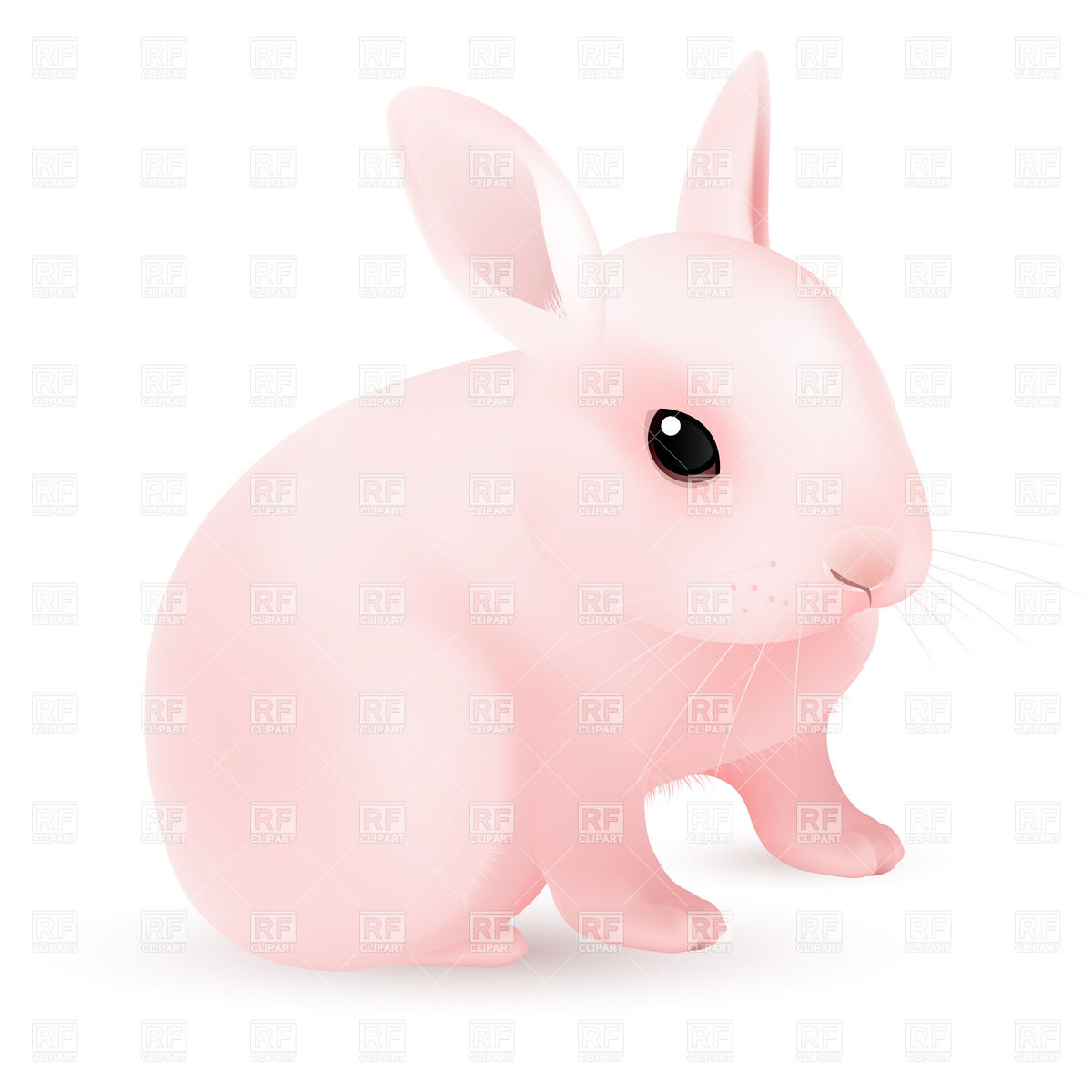 18 Pink Easter Bunny Vectors Images