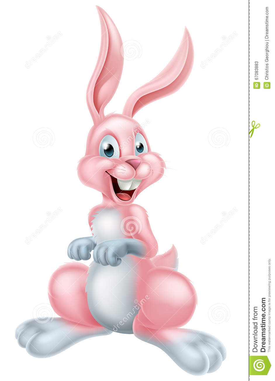 Pink Easter Bunny Rabbits