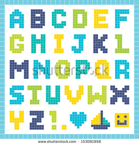 Pixel Art Letters Pixel Art Letters