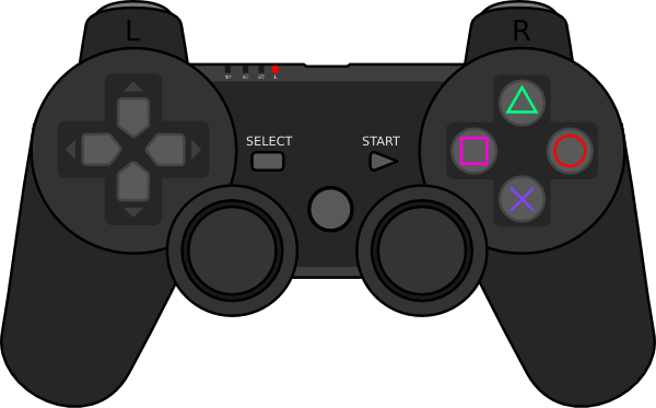 PlayStation Game Controller Clip Art