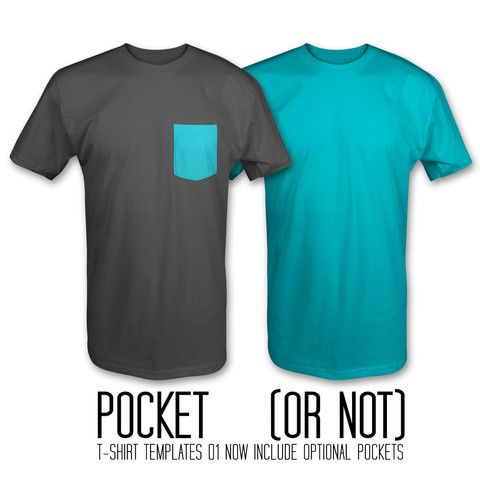 Pocket T-Shirt Templates Photoshop Pocket T-Shirt Templates Photoshop