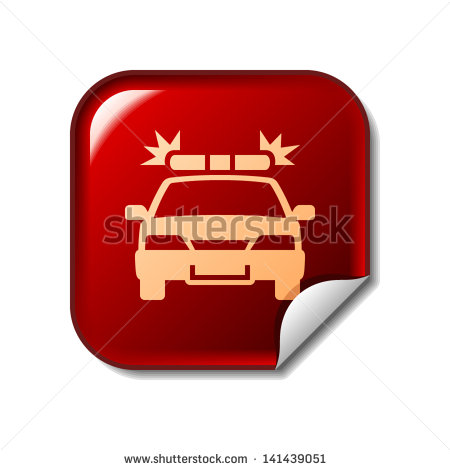 Police Car Icon Vector