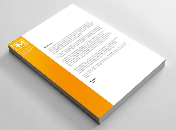 PSD Letterhead Template PSD Letterhead Template