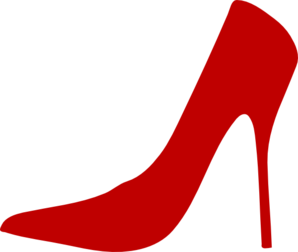Red Shoe Silhouette Clip Art