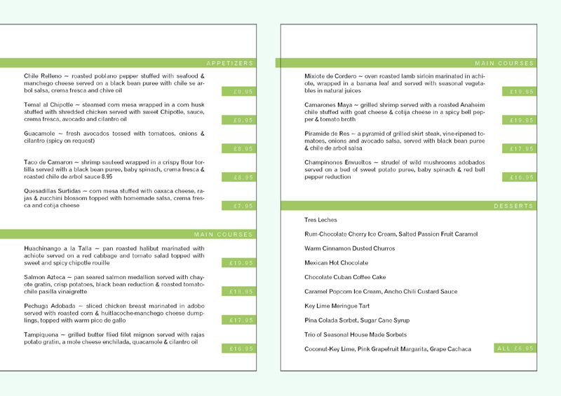 Restaurant Menu Templates Free Download