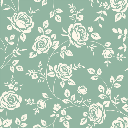 Roses Seamless Pattern Vector Roses Seamless Pattern Vector