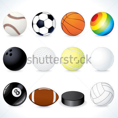 Soccer and Volleyball Clip Art
