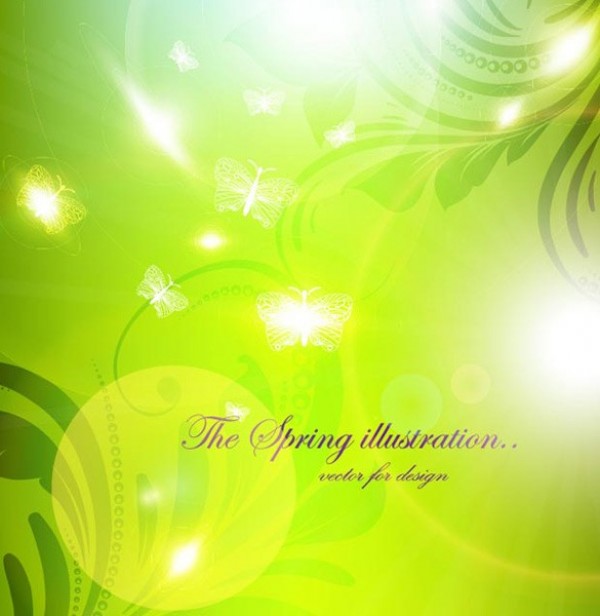 Spring Green Background Vector Spring Green Background Vector