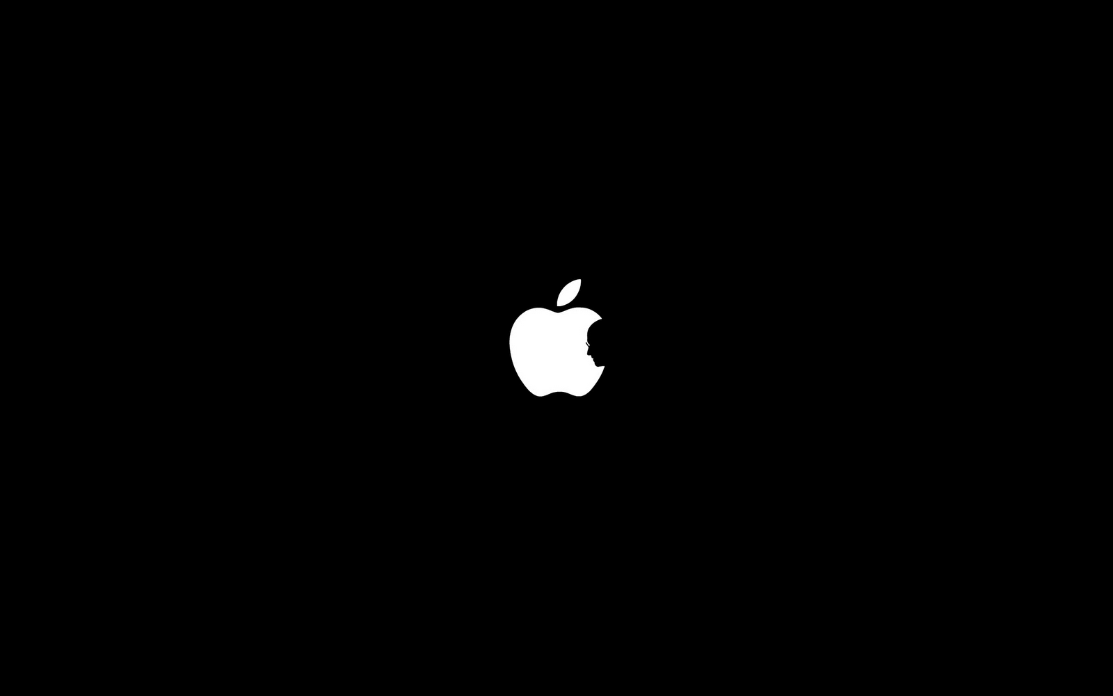 Steve Jobs with Apple Logo