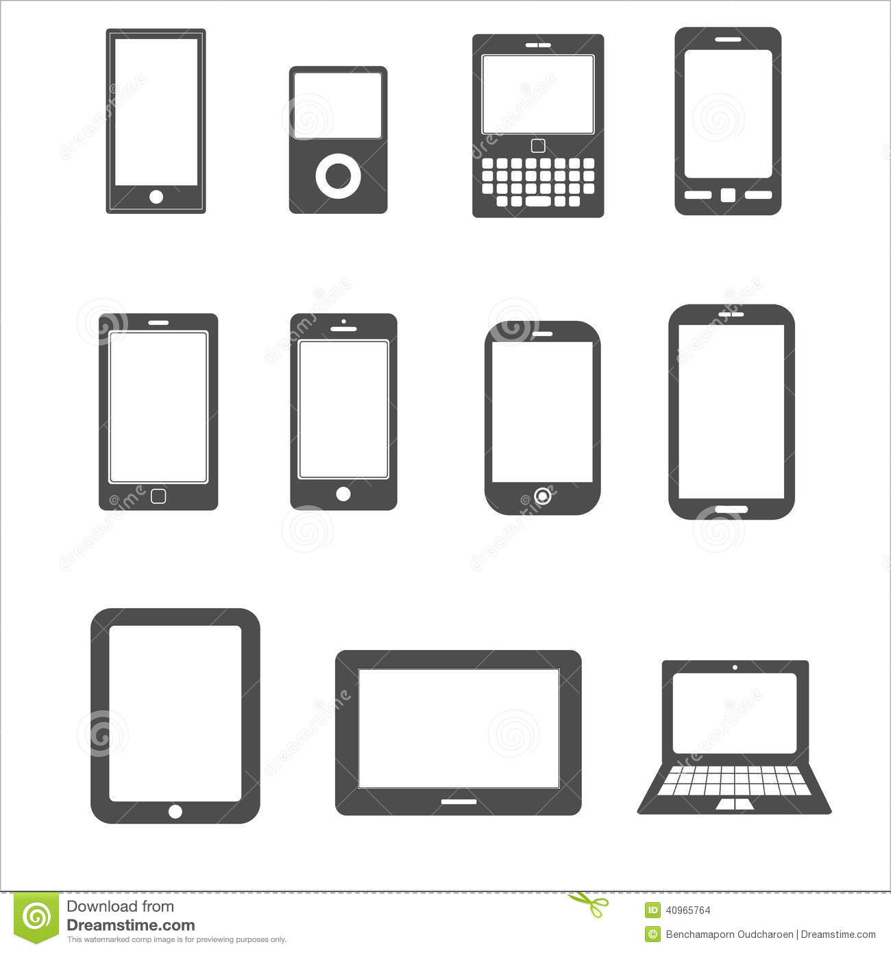 Tablet Mobile Devices Icons