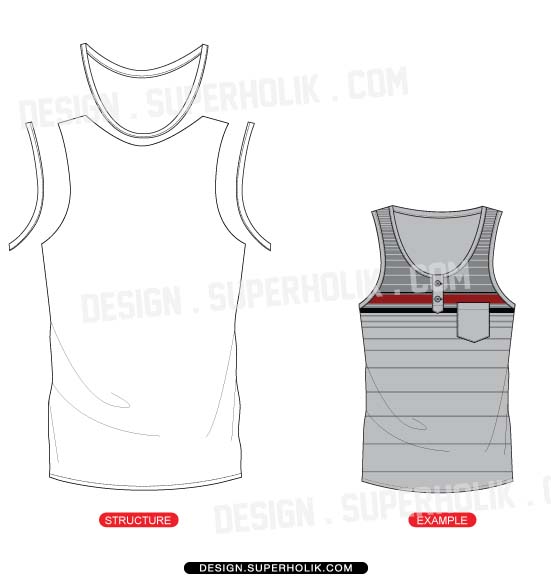 Tank Top Template Vector