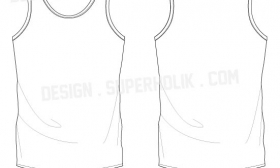 Tank Top Template Vector