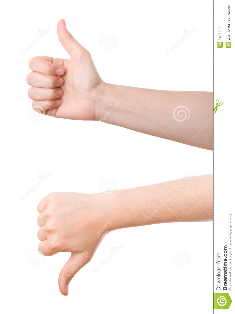 Thumbs Up and Down