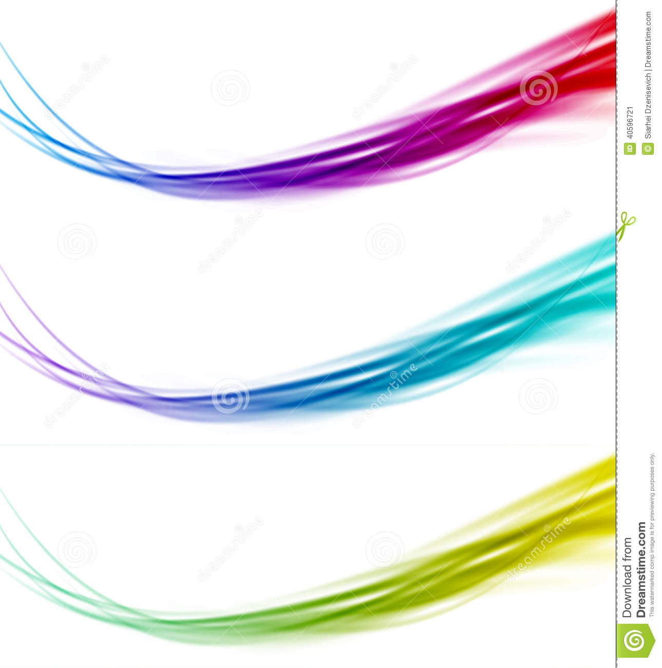 Vector Abstract Divider Line