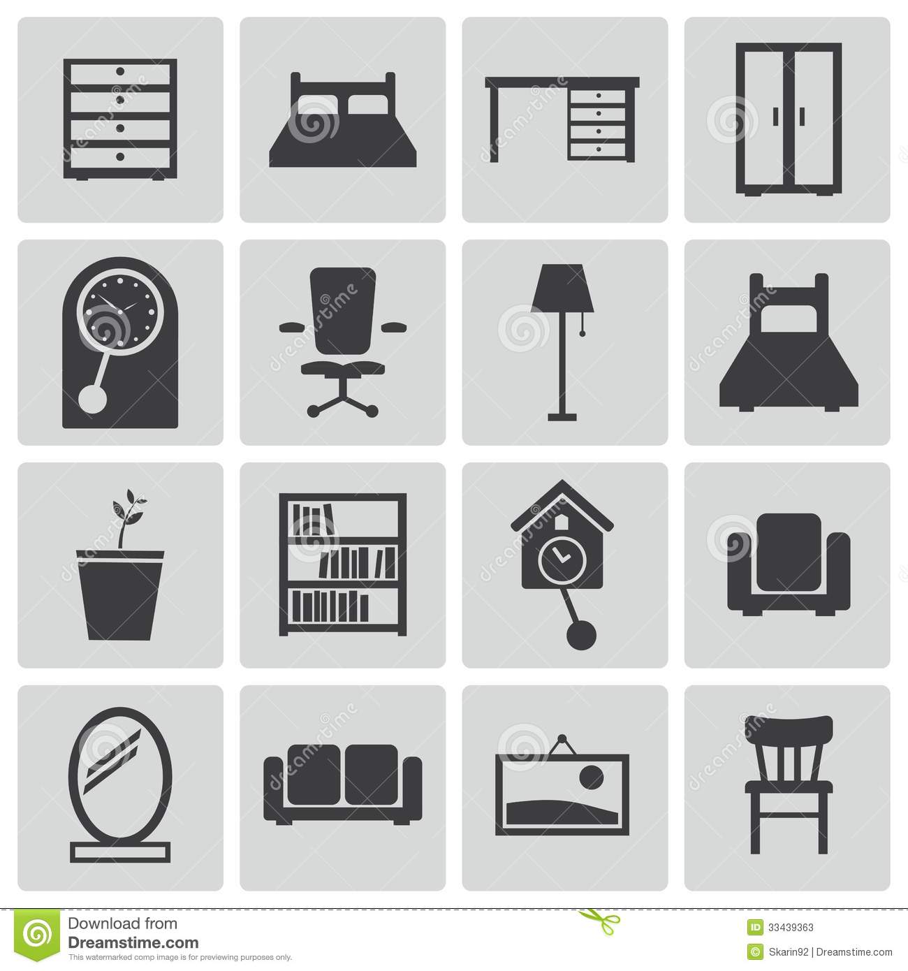 Vector Furniture Icons