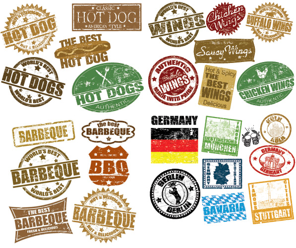 Vector Labels Food Vector Labels Food