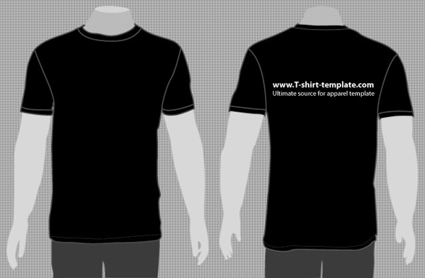 Vector T-Shirt Front and Back Vector T-Shirt Front and Back