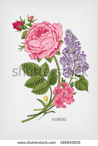 Victorian Lilac Bouquet