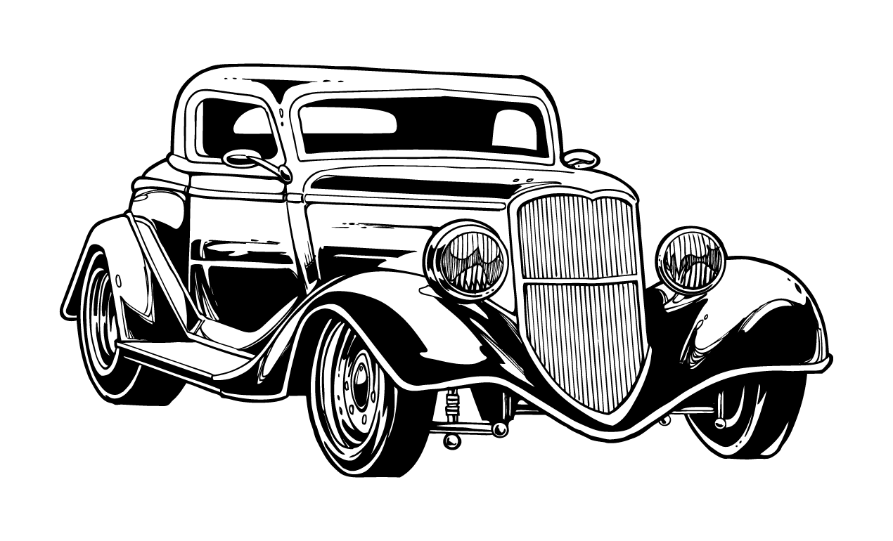 Vintage Car Vector Logo