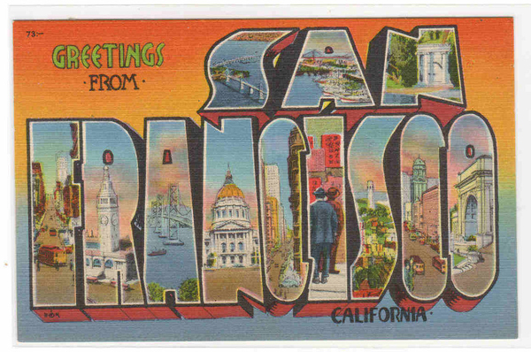 Vintage Postcard San Francisco Vintage Postcard San Francisco