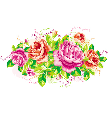 Vintage Rose Vector Free