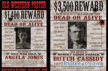 Vintage Wanted Poster Template