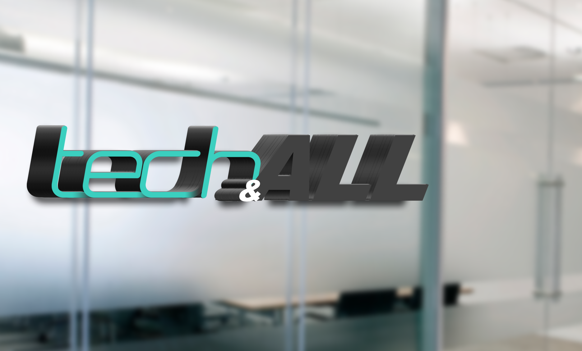 Wall 3D Logo Mockup PSD