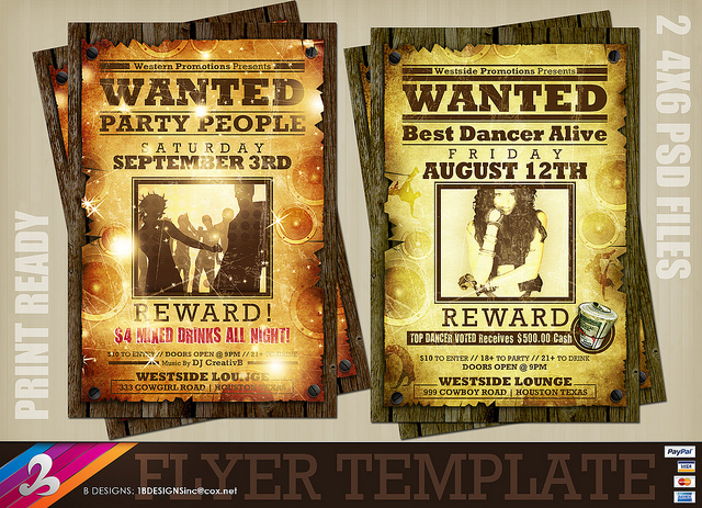 Wanted Flyer Template