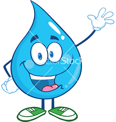 Water Droplet Cartoon