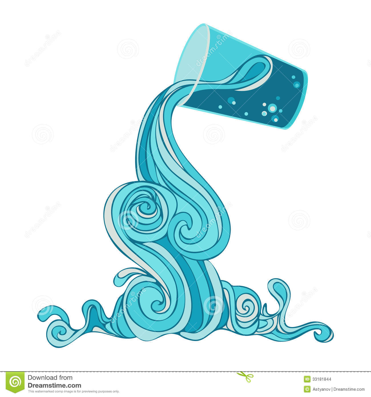 Water Splash Vector Illustration