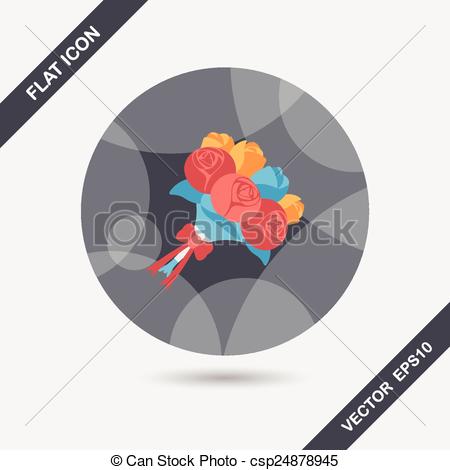 Wedding Bouquet of Flowers Icons Wedding Bouquet of Flowers Icons