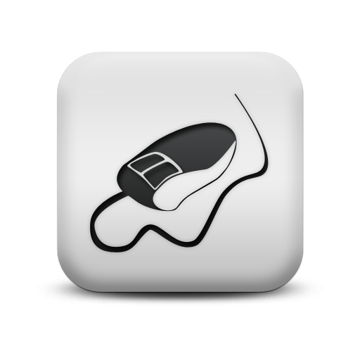 White Computer Mouse Icon