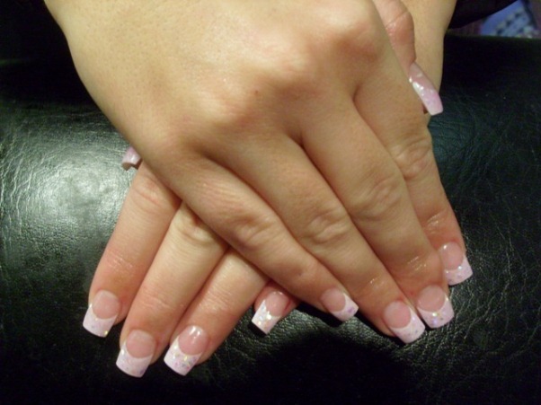 White Tip Acrylic Nails