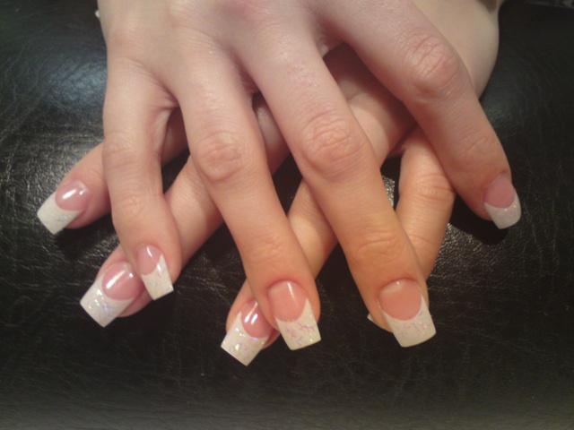 White Tip Acrylic Nails